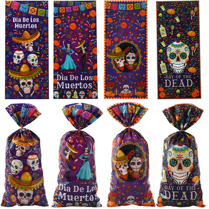 Wholesale Halloween Skull Candy Bag Packaging